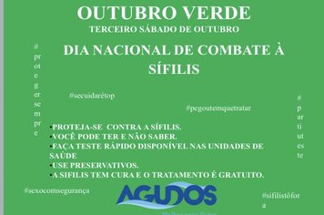 Agudos terá ação de Saúde no combate à Sífilis