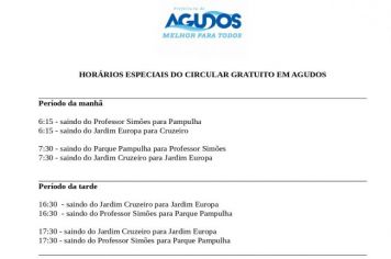 Prefeitura de Agudos mantém horários do Circular Gratuito para atender trabalhadores