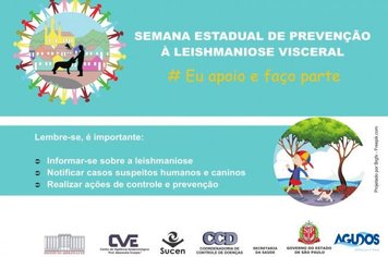 Agudos na Semana Estadual de Prevenção da Leishmaniose Visceral
