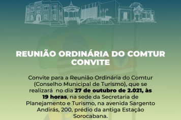 REUNIÃO ORDINÁRIA DO COMTUR
