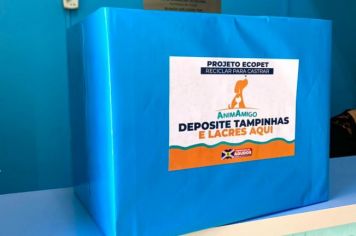 Pontos de coleta já estão recebendo tampinhas e lacres do projeto Ecopet