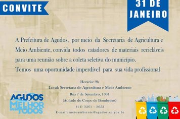 Reunião com catadores de material reciclável