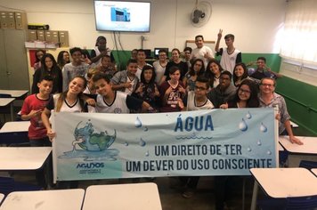 Prefeitura de Agudos promove educação ambiental sobre a água em escolas municipais e estaduais
