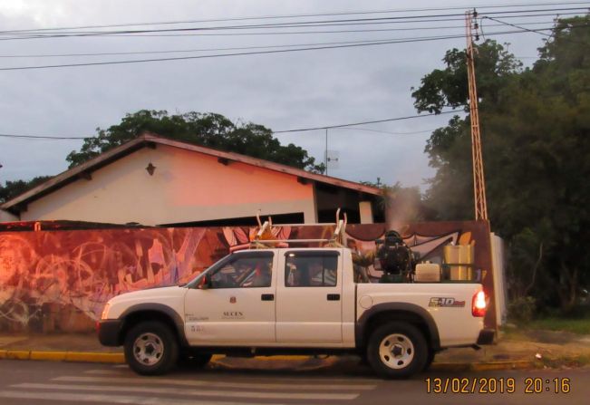 Sucen faz nebulização nos bairros de Agudos para eliminar mosquito transmissor da dengue