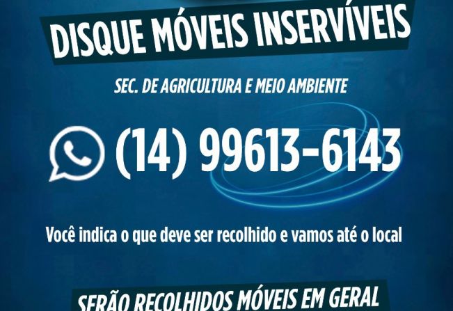Prefeitura mantém serviço de coleta de inservíveis