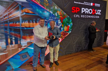 AGUDOS CONQUISTA SELO ESTADUAL DE CADEIA PRODUTIVA LOCAL EM CERIMÔNIA DO SP PRODUZ
