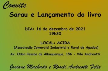 Sarau e Lançamento do livro 