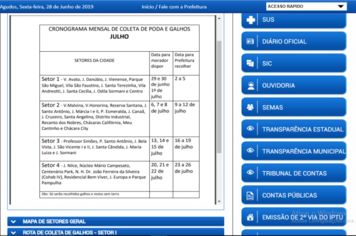 Coleta de galhos e podas de julho começa neste final de semana 