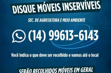 Prefeitura mantém serviço de coleta de inservíveis