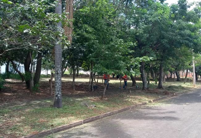 Prefeitura realiza serviços de limpeza, Tapa buracos e capinação em toda a cidade