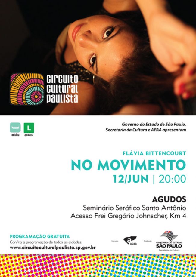 ​​​Flávia Bittencourt é atração do dia 12 de junho