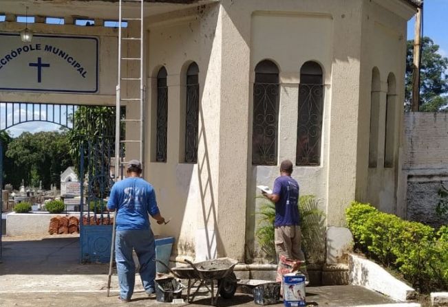 Prefeitura de Agudos reforma Cemitério Municipal