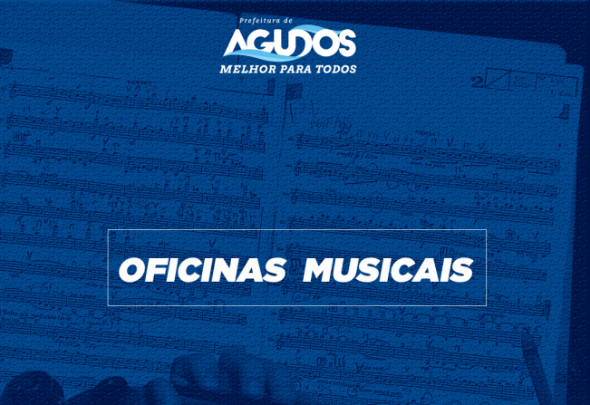 Oficinas musicais gratuitas da Prefeitura de Agudos vão oferecer cerca de 300 vagas