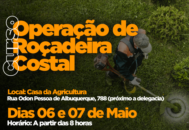 Agricultura e Meio Ambiente oferece curso de roçadeira costal