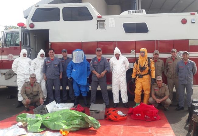 Bombeiros e Defesa Civil de Agudos participam de atualização de instrução sobre Produtos Perigosos