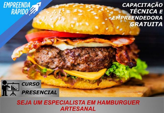 Curso especial de hambúrguer artesanal