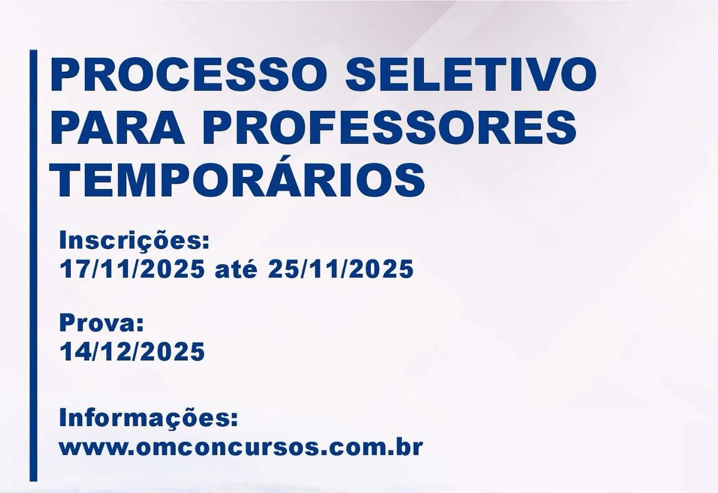 PREFEITURA DE AGUDOS ABRE INSCRIÇÕES PARA PROCESSO SELETIVO PARA PROFESSORES TEMPORÁRIOS