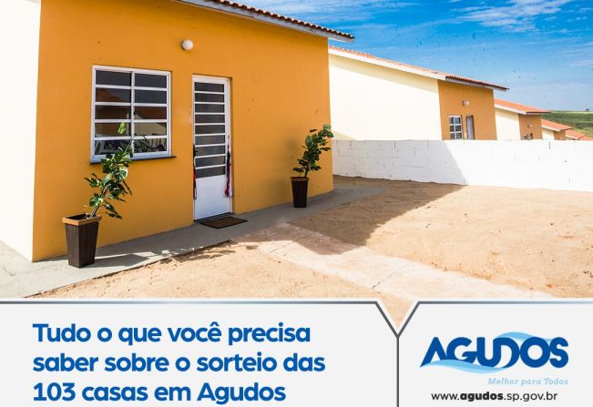 Prefeitura de Agudos esclarece critérios que facilitam inscrição para sorteio de casas populares