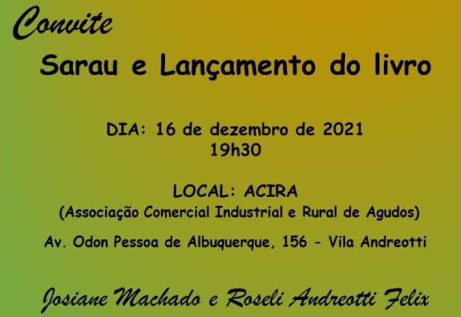 Sarau e Lançamento do livro 