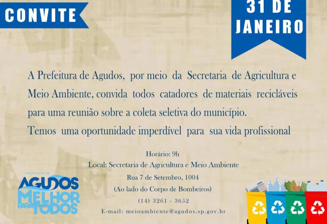 Reunião com catadores de material reciclável