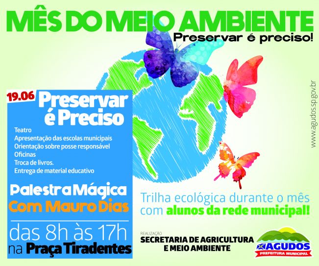 “Preservar é Preciso” acontece nesta sexta em Agudos